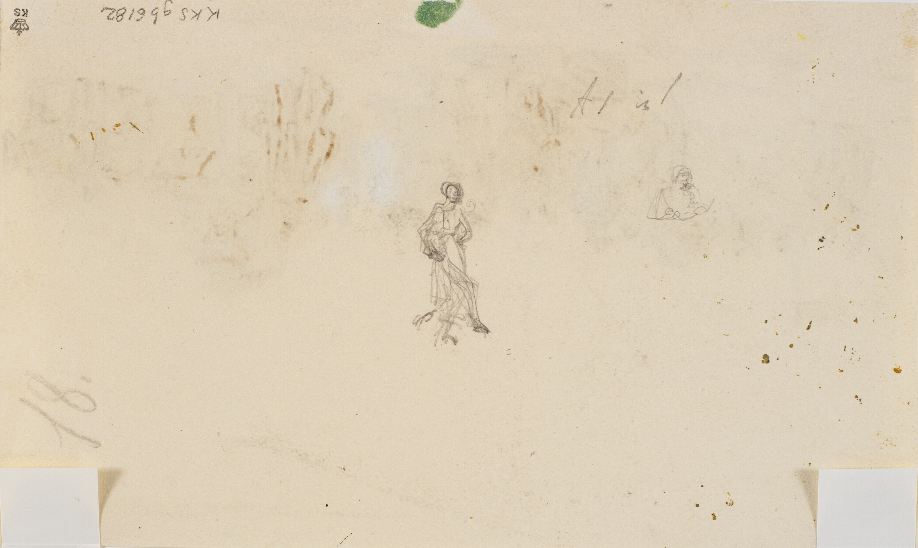 Blyantsrids af dansende kvinde